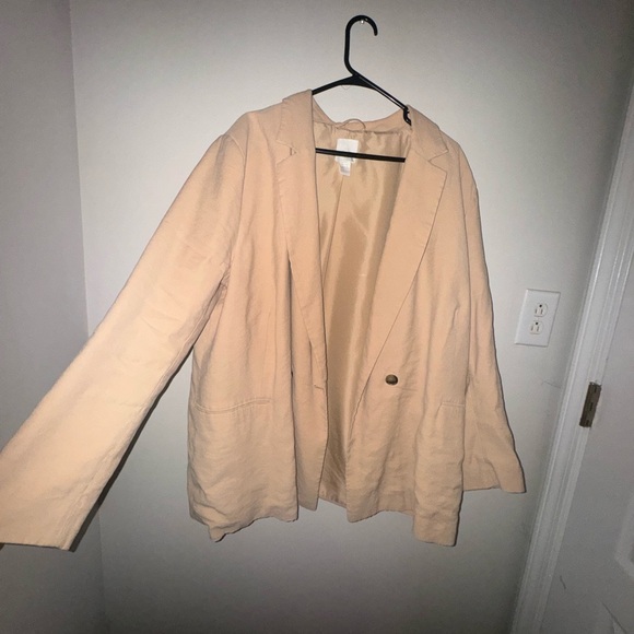 Women's Tan Blazer Coat - Picture 5 of 7